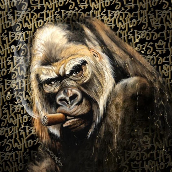 Exquisite  Kong Handmade Framed Wall Art